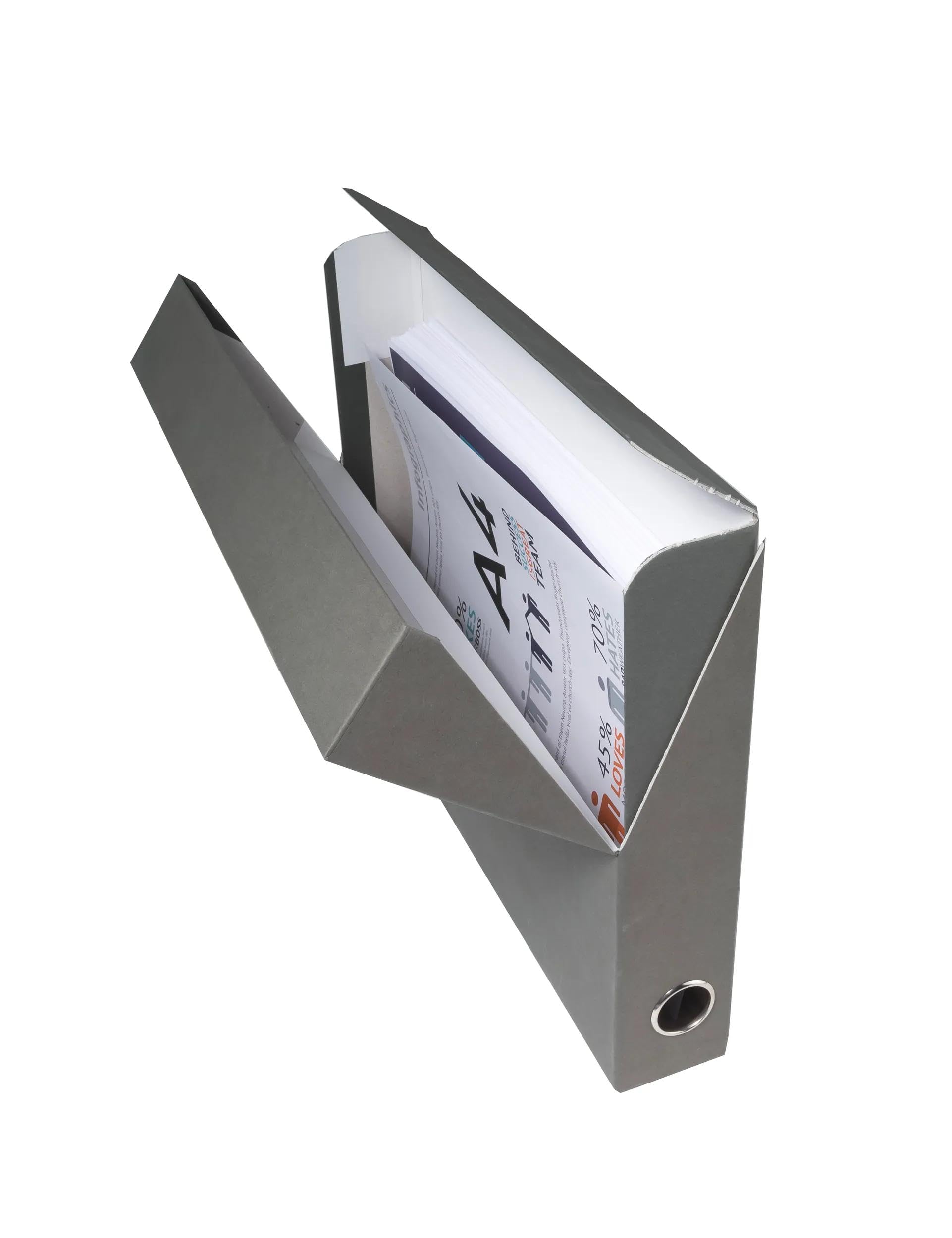 Exacompta 5 Scatole Transfer Carta Effetto Tela A4 Dorso 120 mm Nero