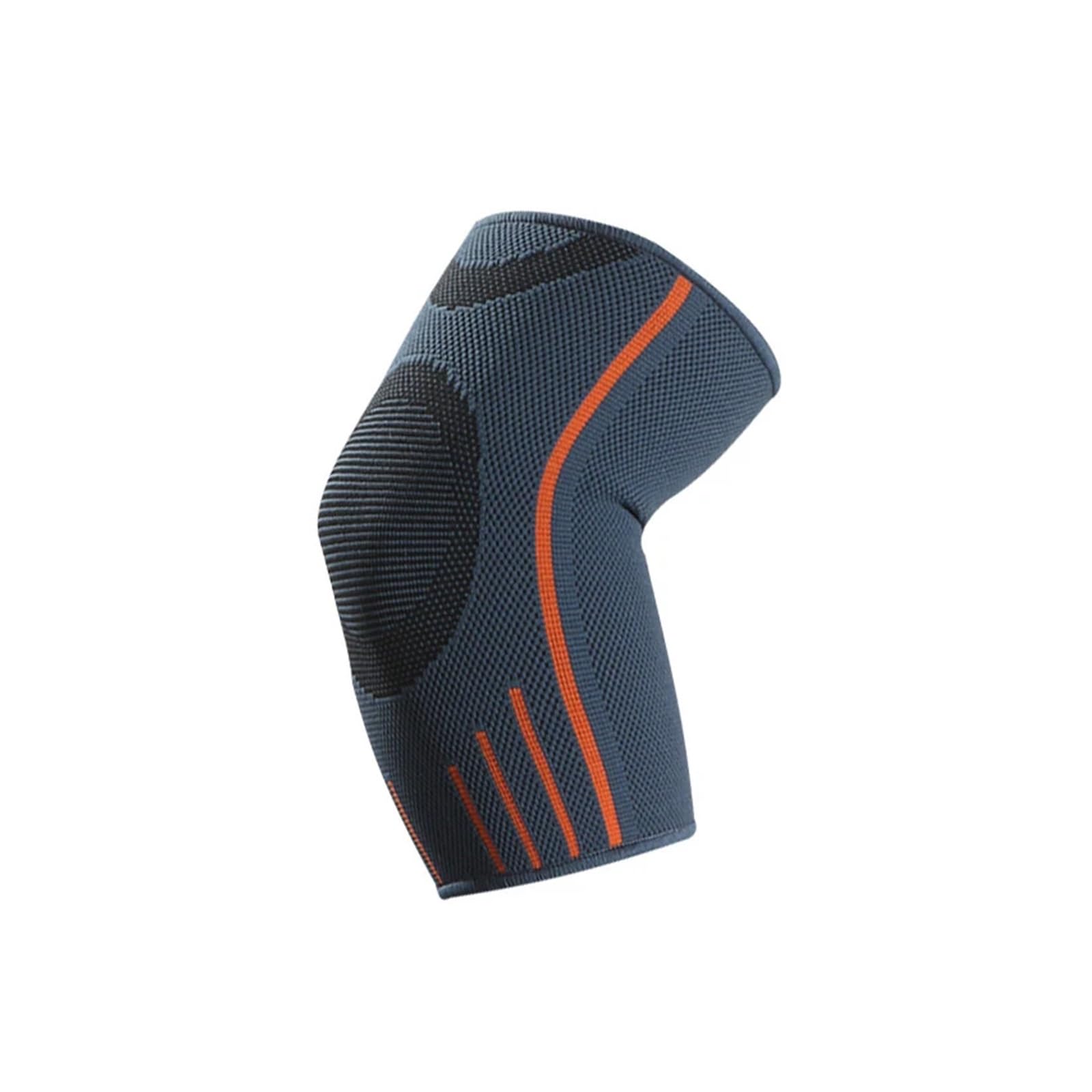 Coderas Deportivas 1 pieza de codera deportiva de baloncesto, soporte elástico de compresión, codera deportiva for gimnasio, vendaje de fitness, protección contra el dolor de codo para deportes(Grey,X