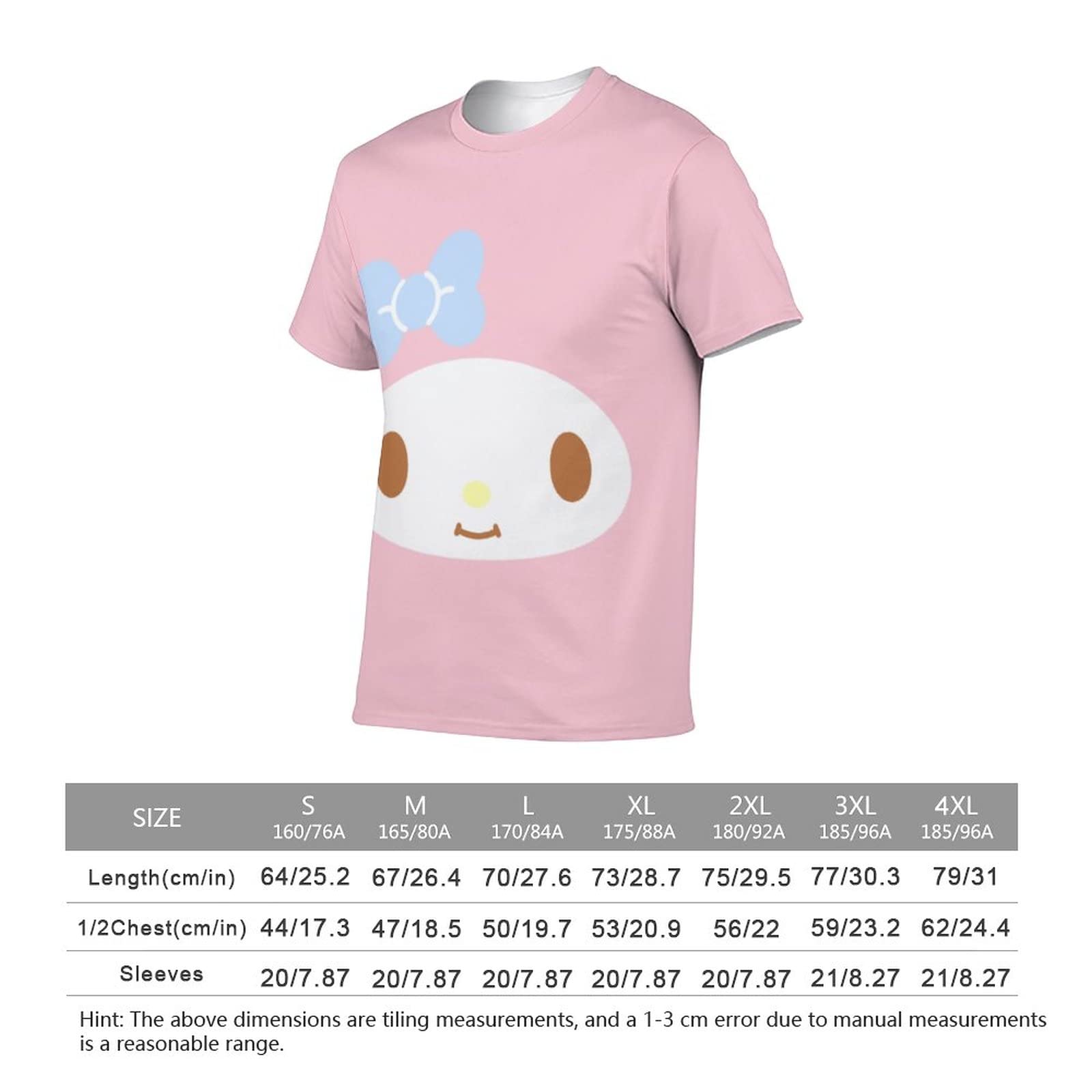 Amazon.co.jp: Tシャツ トップス マイメロディ ピンク メンズ 