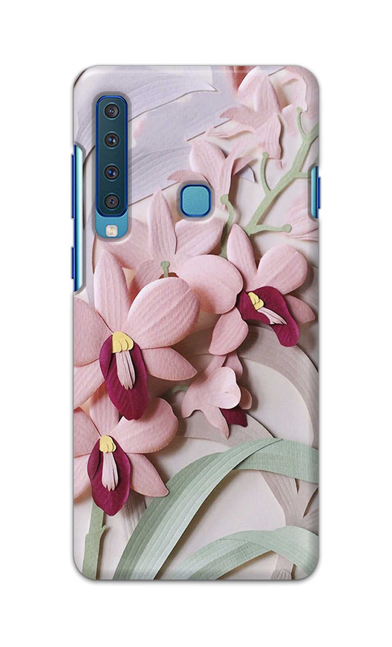 PRINTFIDAA Pink Floral Lilly Nature Printed Designer Hard Case for Samsung Galaxy A9 (2018) / Samsung A9S, SM-A920F / DS, SM-A9200 Back Cover -(ZK) RSV2023