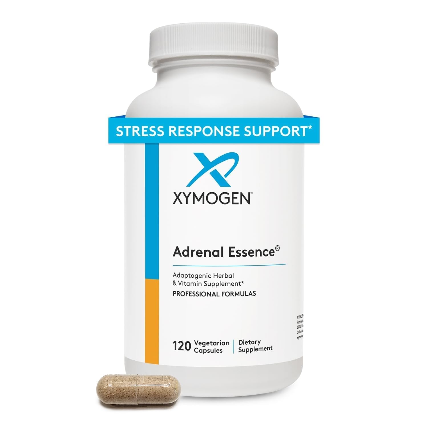 XYMOGEN Adrenal Essence, 120 Capsules 120 Count (Pack of 1)