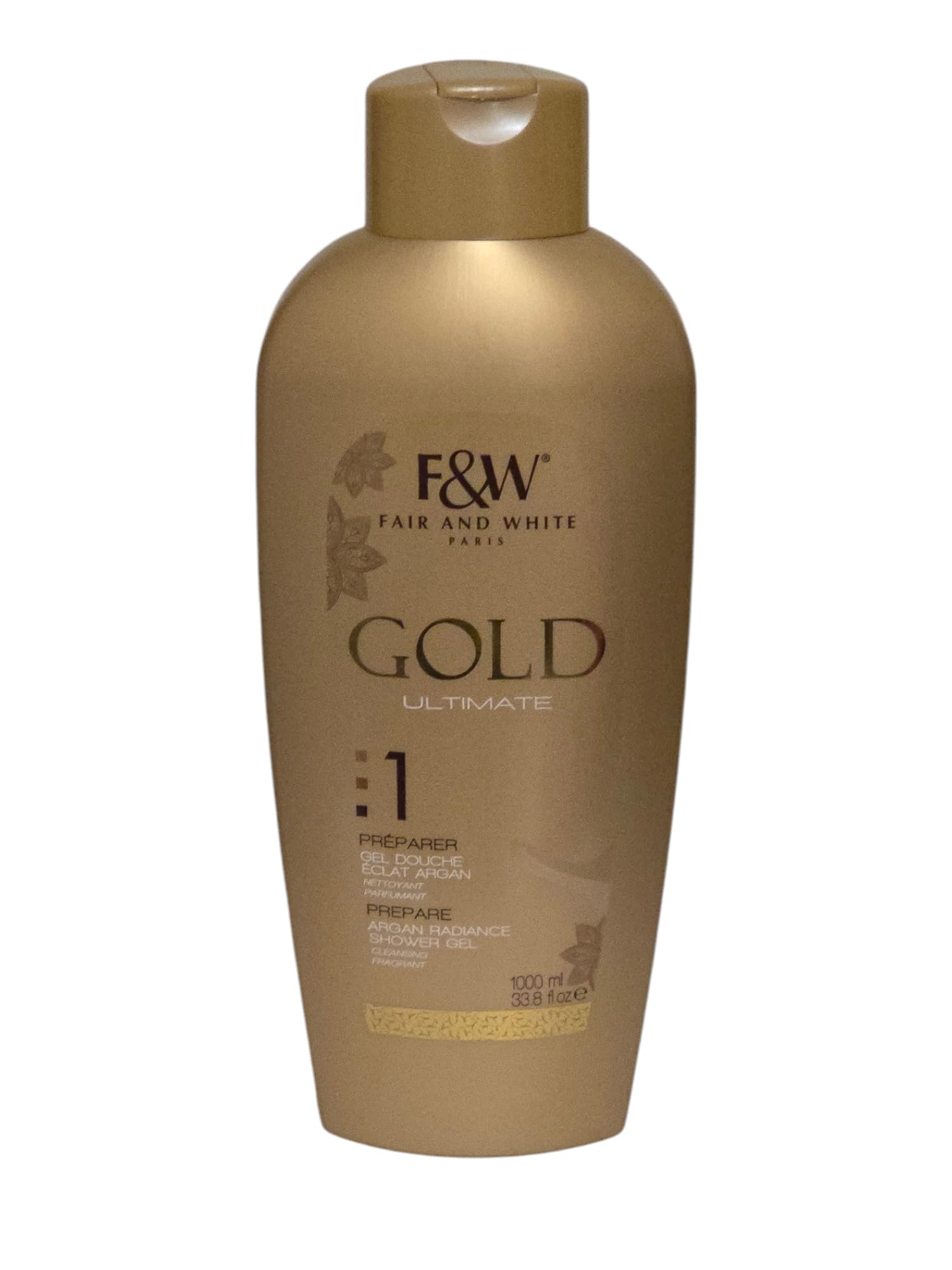 GOLD ULTIMATE :1 PREPARE ARGAN RADIANCE SHOWER GEL CLEANSING FRAGRANT 1000ML