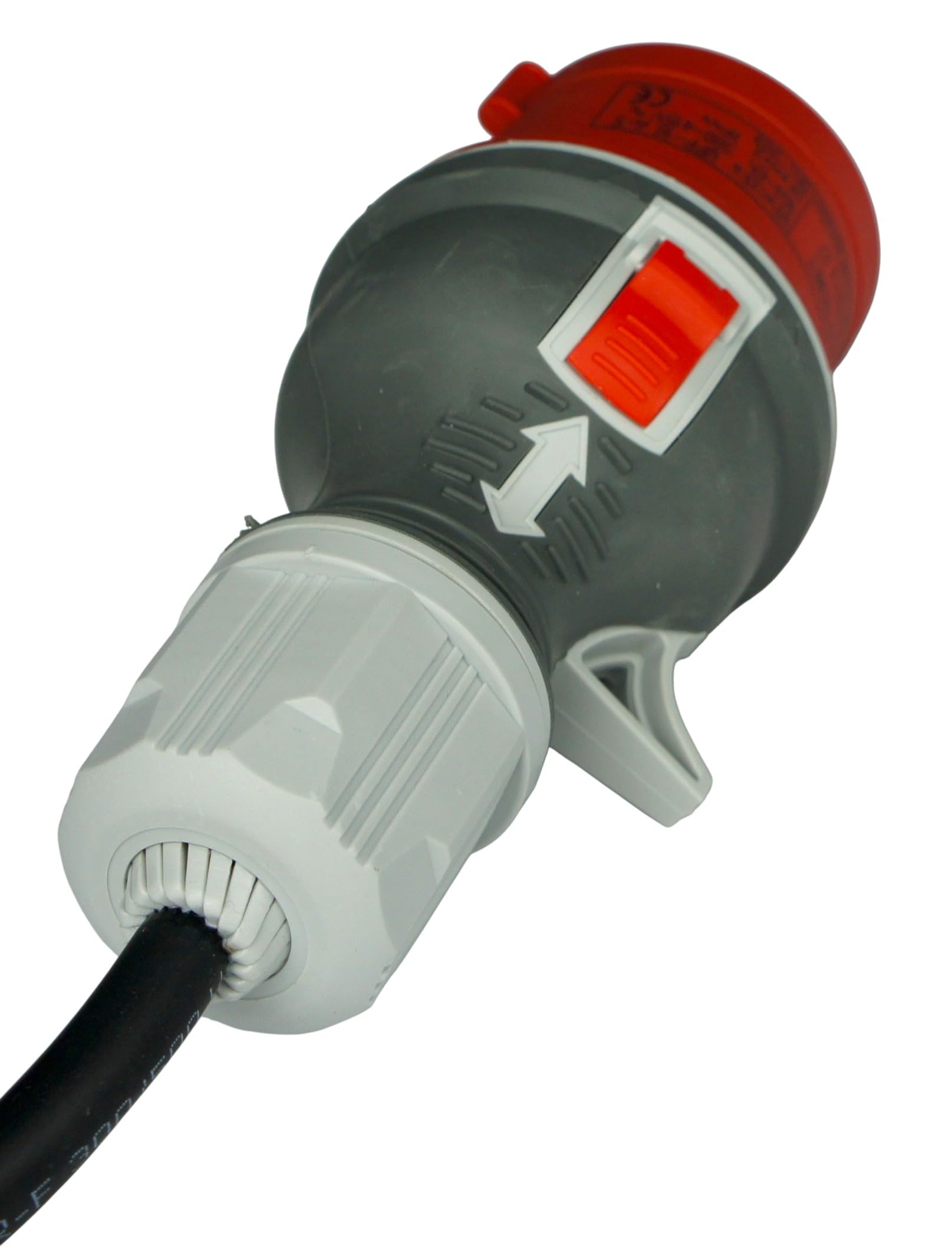 RoadEu - Rallonge Industrielle Adaptateur 0,5m, Courant Fort CEE 16A, 380V vers 220V, Prise 220V, Adaptateur 16A vers 230V