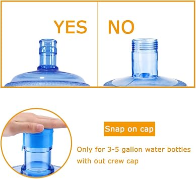 Zddaoole 30 Pack Non Spill Caps,Reusable 55mm 3 and 5 Gallon Water Bottle Snap On Cap,Replacement Non-Spill Anti Splash Water Jug Caps
