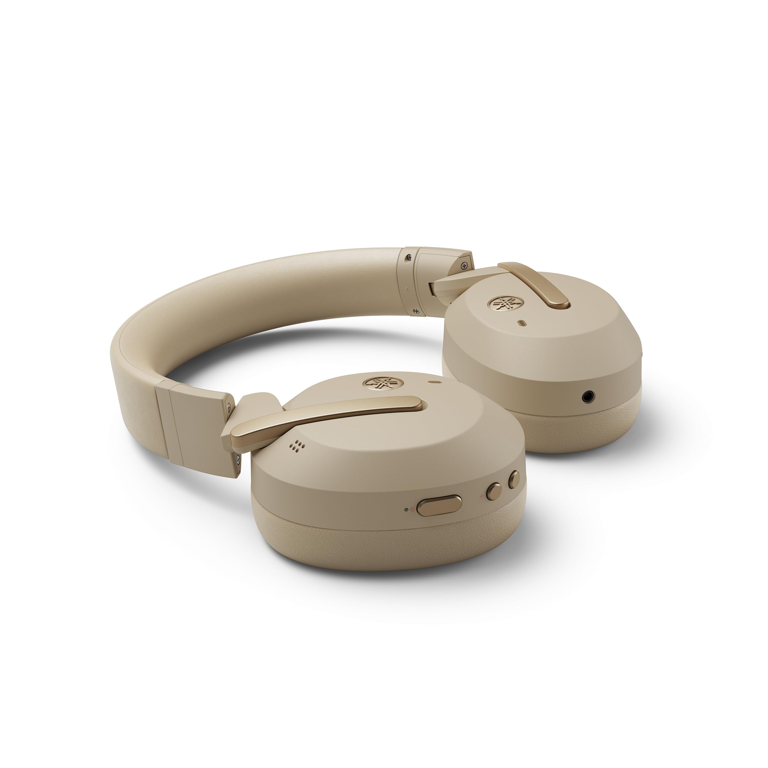 Yamaha YH-E700B Kabellose Over-Ear-Bluetooth-Kopfhörer mit 32 Stunden Akkulaufzeit und Active Noise Cancelling – In Beige