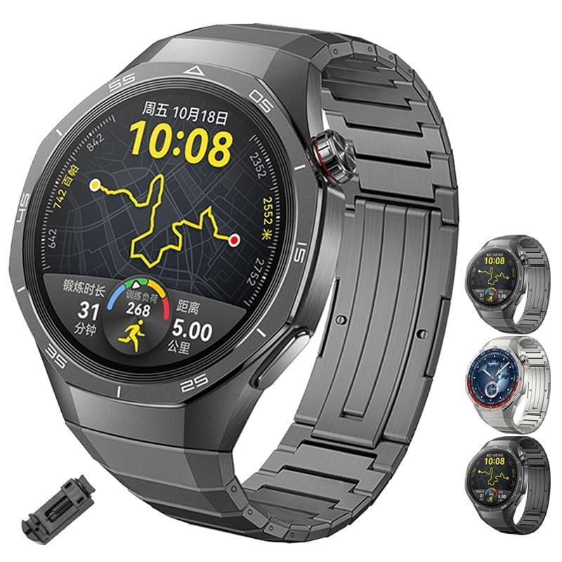 Bracelet Huawei Watch GT 5 Pro en alliage de titane luxe SCRUBY