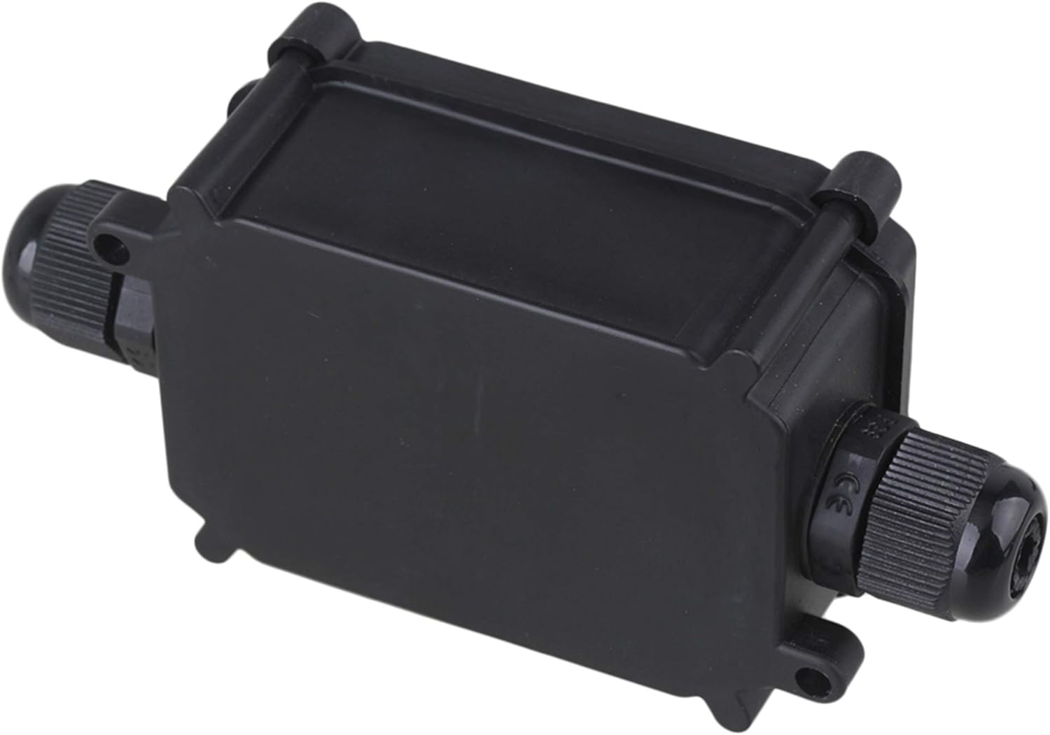 Underwater Black IP66 Plastic Cable Wire Connector Gland Electrical 2-Cable Junction Box with T06-3 Terminal