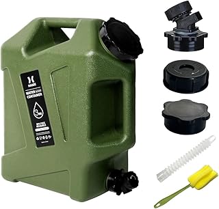 HAIGE 3.2 Gallon Water Container with Spigot, Heavy-Duty Portable Water Jug with Dual Handles, BPA-Free Camping Water Storage for Outdoor, Car Travel, Emergency, Home Drinking & Party Cold Drinks