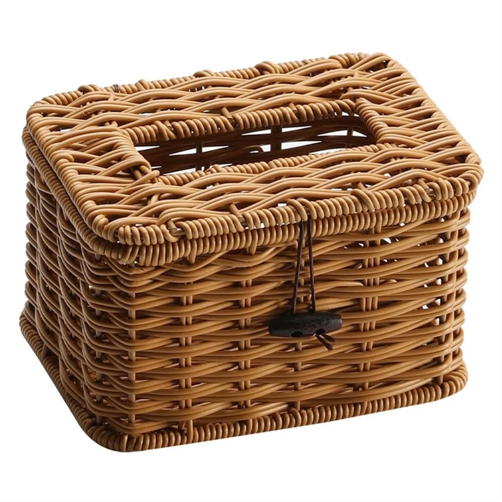 Aimanqi B Plastic Tissue Ox For Arthroom Home Hotel Office Imitation Rattan Tissue Ox Napkin Holder Case Paper Ox Home Decoration(,3Pcs)