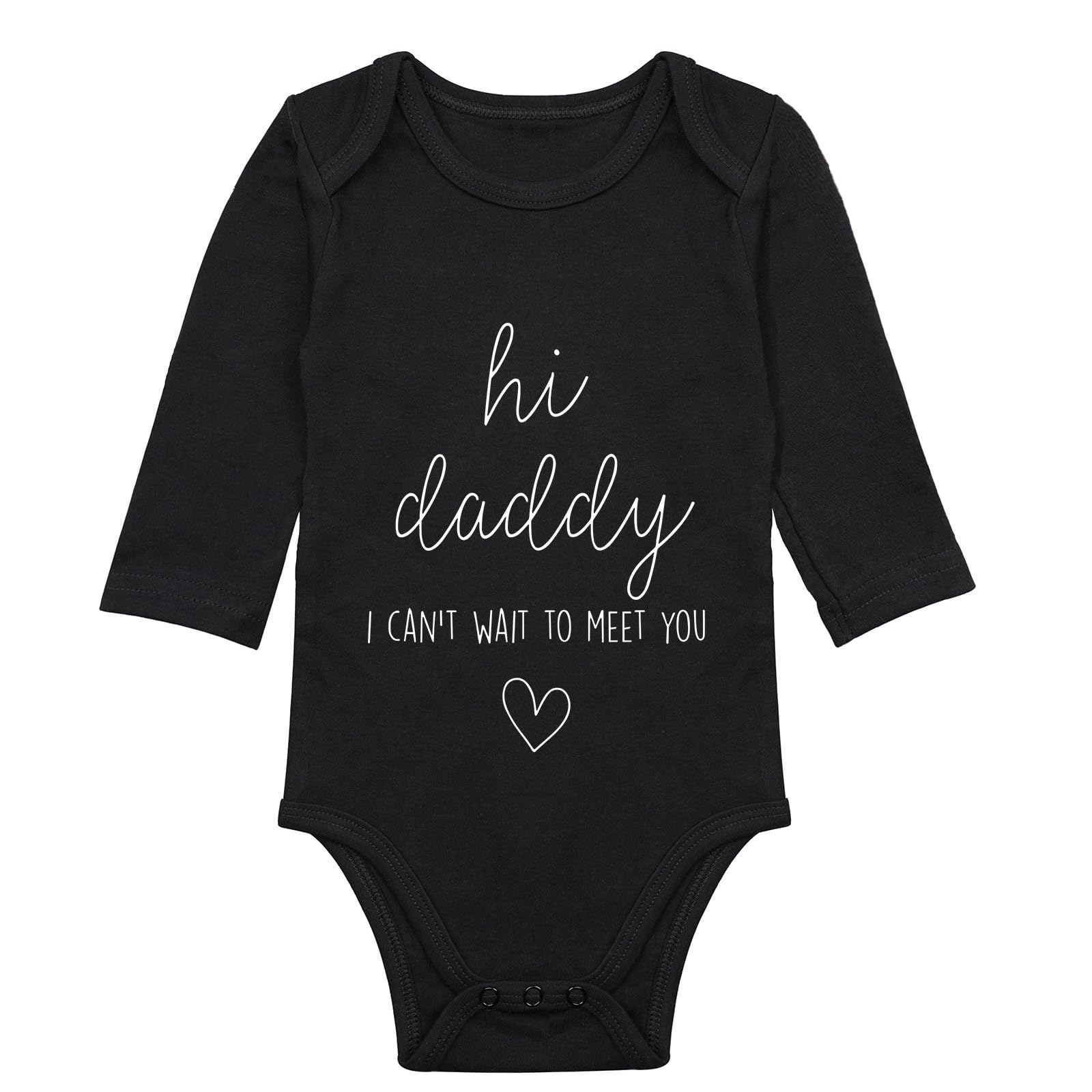 Hi Daddy Bodysuit for Baby Hello Daddy Pregnancy Announcement for Husband I Love Daddys Baby Romper