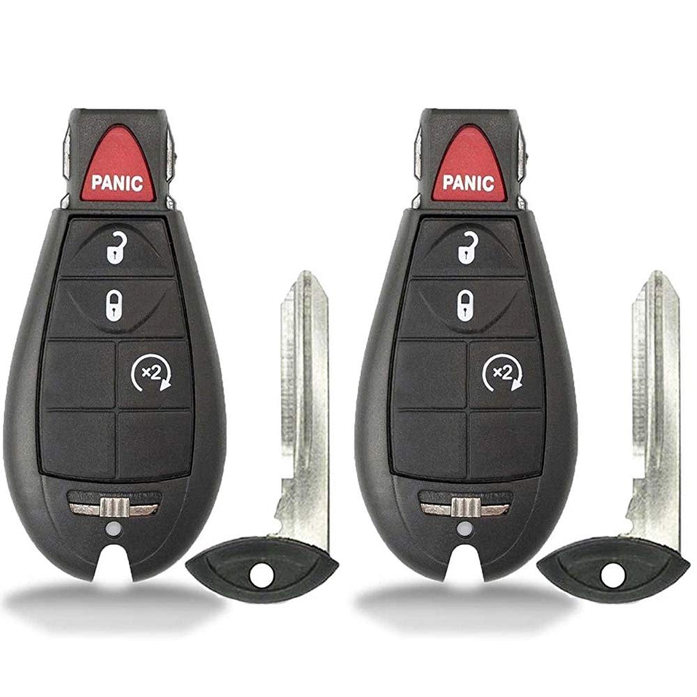Buy 2 New Keyless Entry 3 Buttons Remote Start Car Key Fob Fobik