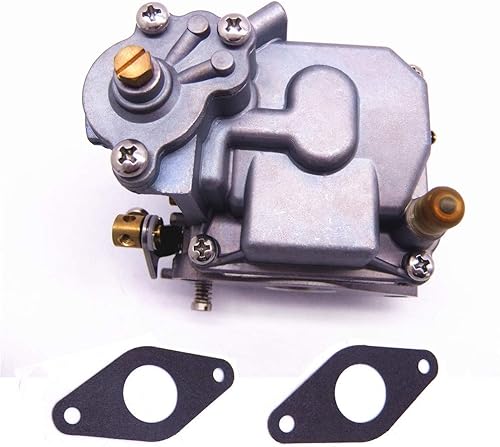 Miniatura 7 de SouthMarine 66M-14301-12 Carburador de motor y 66M-13646-00 juntas (2 piezas) para Yamaha 4 tiempos 15hp F15 motor de arranque eléctrico