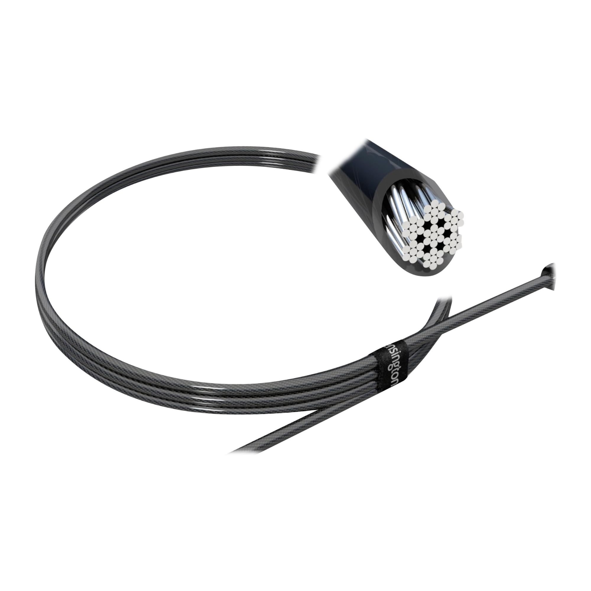 Kensington MicroSaver 2.0 Laptopschloss, Karbonstahlkabel 1,8 m, Schließkopf 10 mm, T-Bar-Schließmechanismus, K65020EU