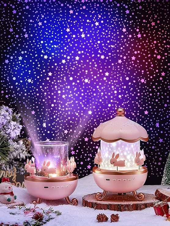 Image of Light Lamp - Night Light for Kids, Girls & Boys | Cute Bedroom Decor for Women | Valentine Special (Rabbit Sky Night Lamp)