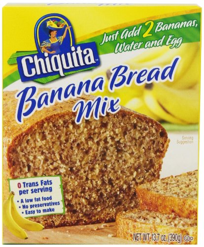 Chiquita™ Banana Bread Mix: Easy Homemade Delight - Just Add Bananas, Egg, and Water! 13.7 Oz (Pack of 12)