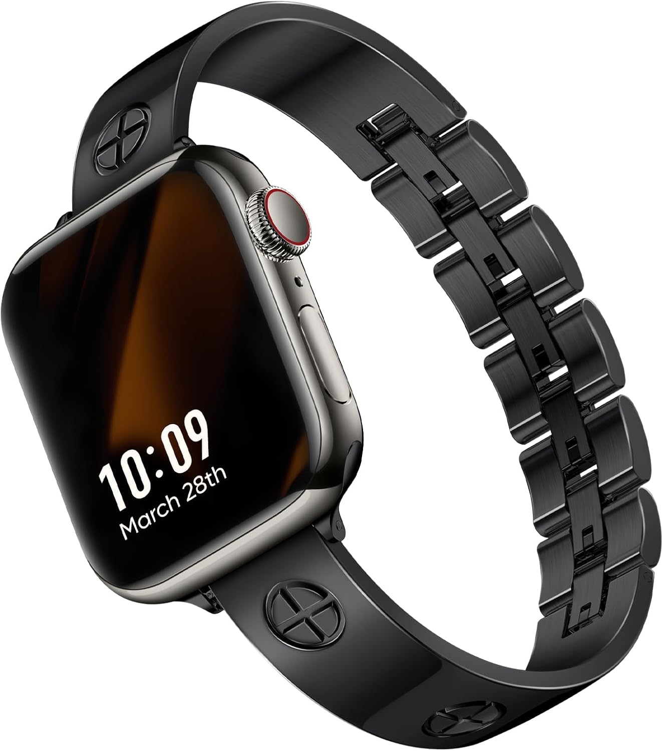 Missair Compatible with Apple Watch Band 38mm 40mm 41mm 42mm 44mm 45mm 46mm 49mm, Stainless Steel Metal Strap Women Dressy Bracelet Wristband for iWatch Series 11 10 9 8 7 6 5 4 3 2 1 SE Ultra