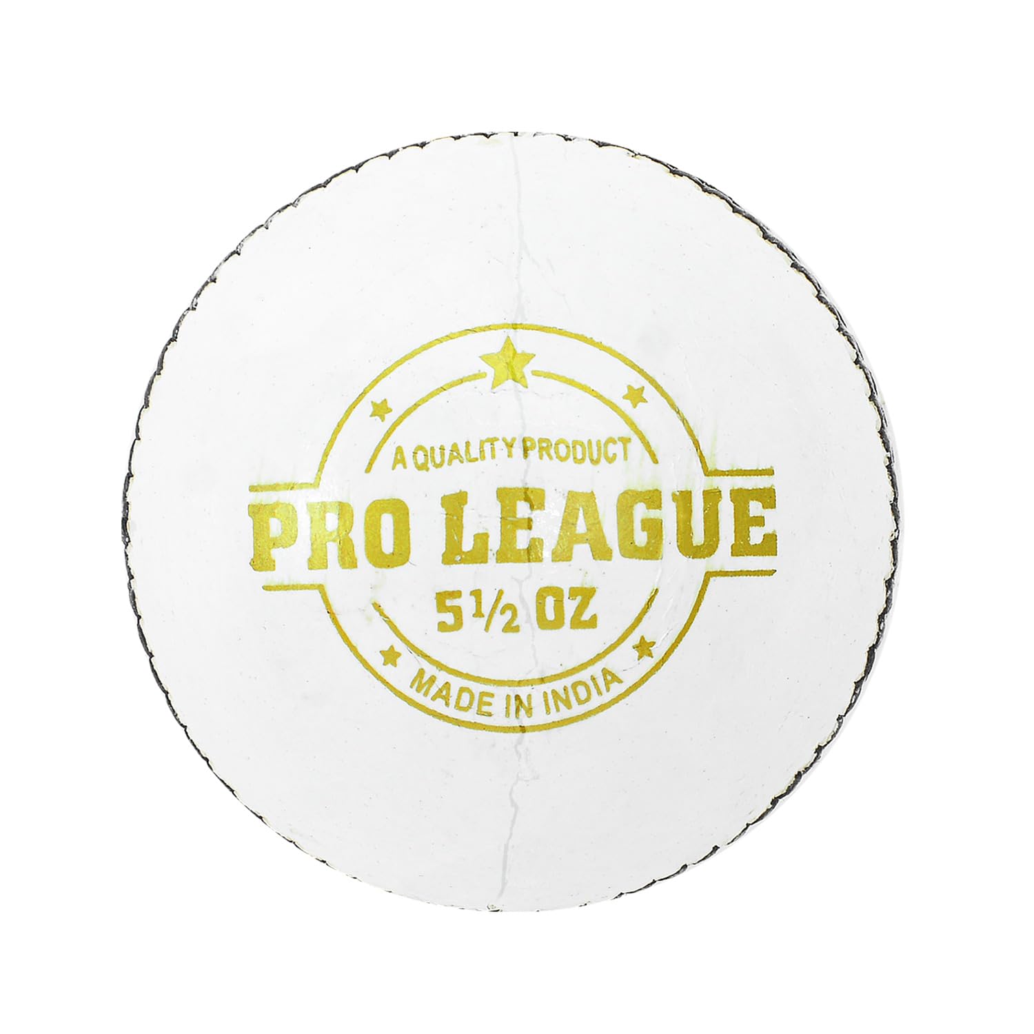 DSC Pro League Cricket Leather Ball (White)-picture-32
