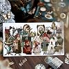 Alideco 120pcs Vintage Magic Cottage Butterflies Clocks Books Scrapbooking Paper for Journaling Supplies, Decorative Craft Paper for Junk Journals (gudiansicang) #2