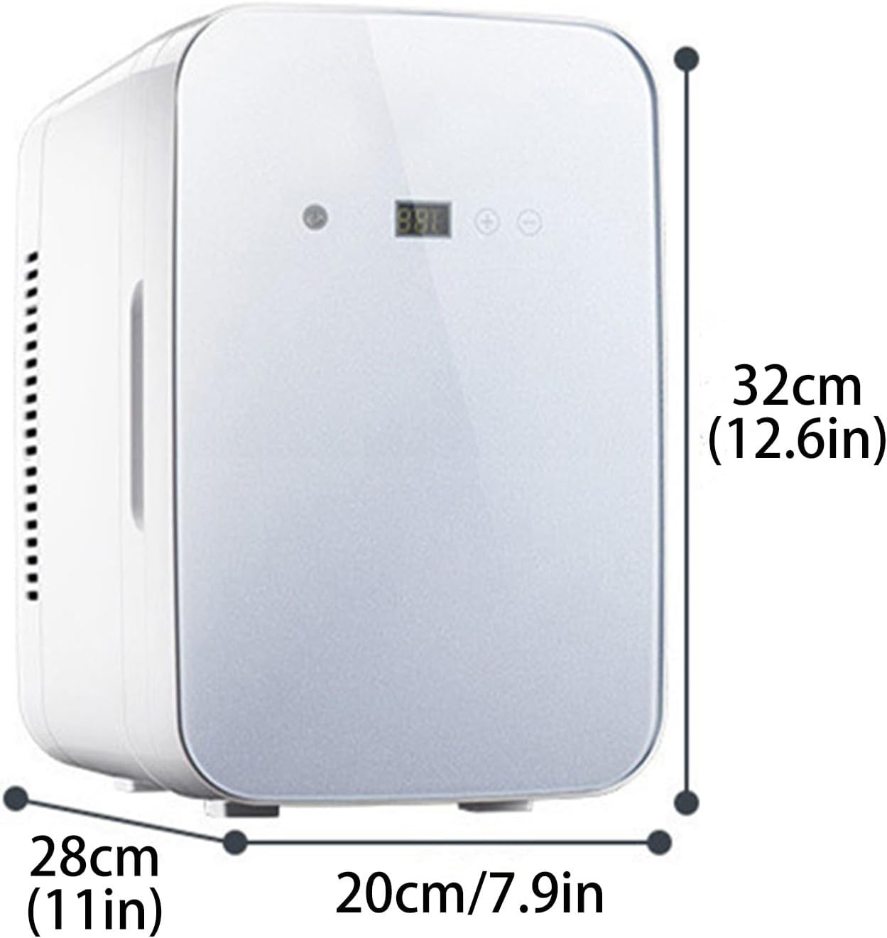 Compact Single Door Fridge, Mini Refrigerator with Removable Shelves, Energy Efficient Small Refrigerators for Apartment, Office, Car
