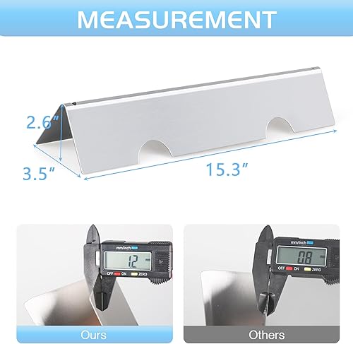 Miniatura 9 de Piezas de repuesto para parrilla Weber Spirit, barras aromatizantes 7635 de 15.3 pulgadas y quemador 69785 para Weber Spirit I y II 200 con control