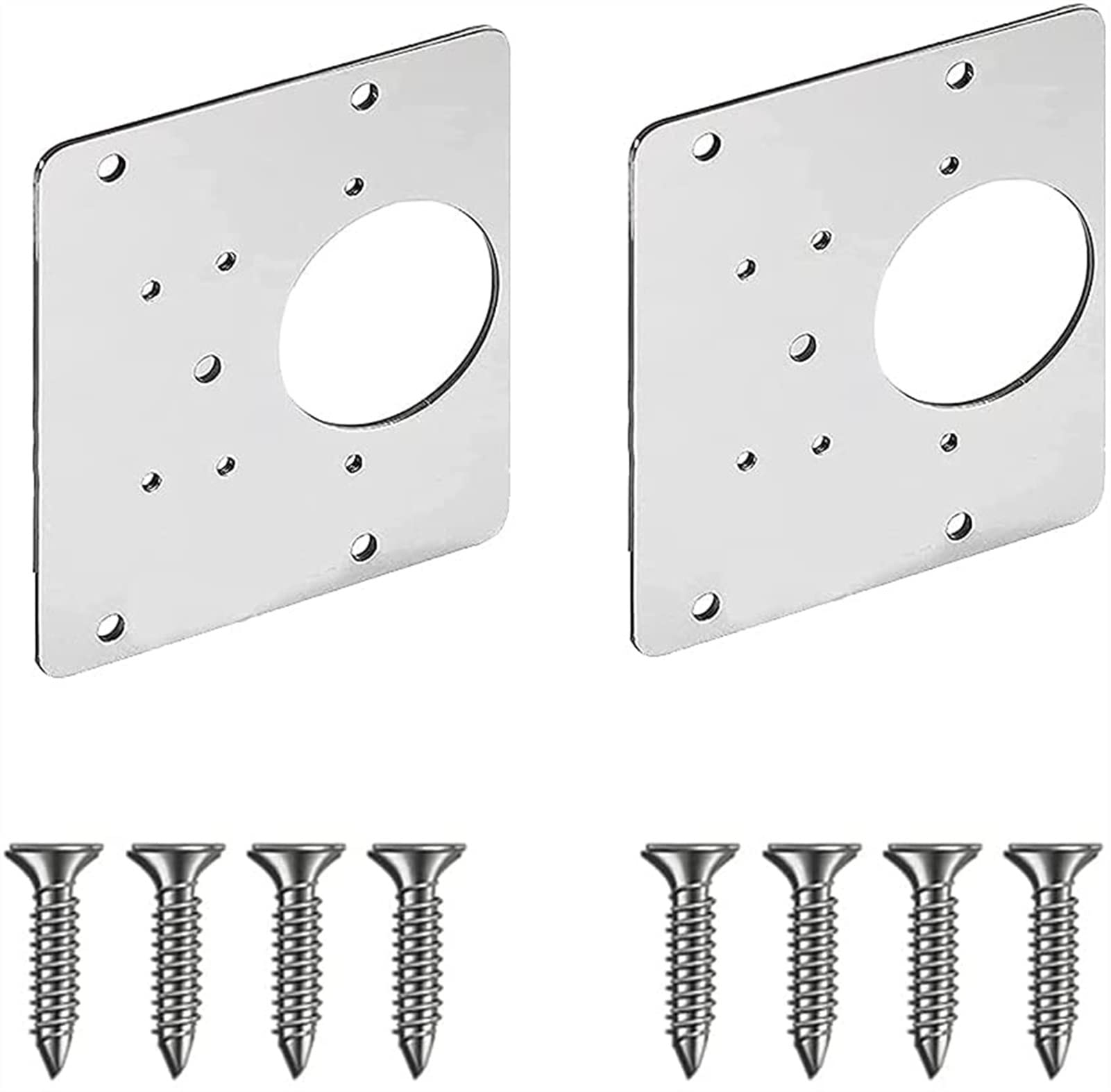 Réparation de trou de vis de charnière arraché avec cette plaque fixe pour armoire