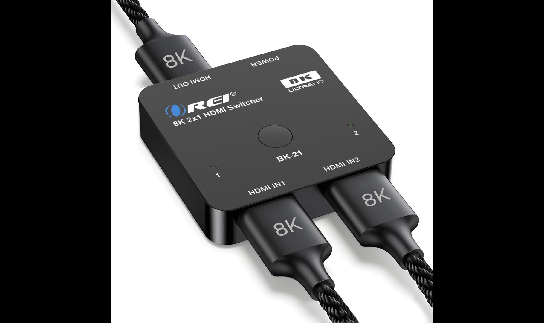 Amazon.com: OREI 8K 2x1 HDMI Switch 4K@120hz - Auto HDMI Selector