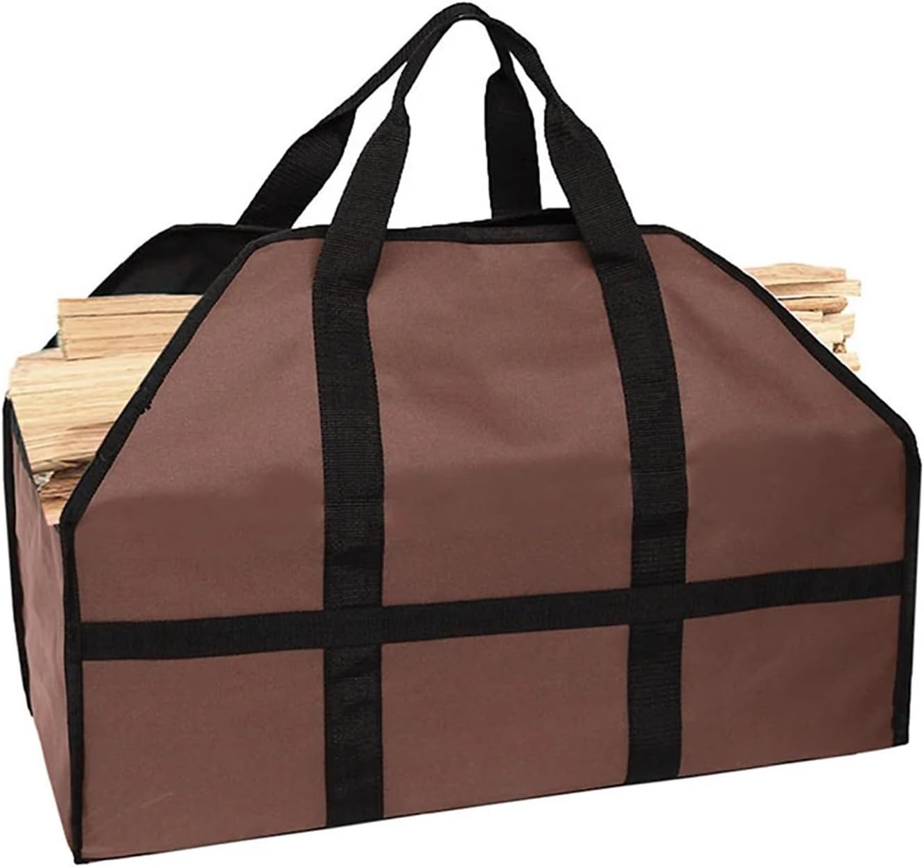 Wood Carrier for Firewood Foldable Firewood Carrier Oxford Cloth Large Log Storage Bag Portable Firewood Carrier Bag with Handles Wood Carrying Bag Heavy Duty Wood Carrying Bag for Fireplace