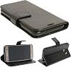 For Samsung Galaxy S9 Case - Premium Leather Folio Flip Cover | RFID-Technology | Kickstand | Money and Card Holder Wallet | Compatible with Samsung Galaxy S9 Phone Case Black