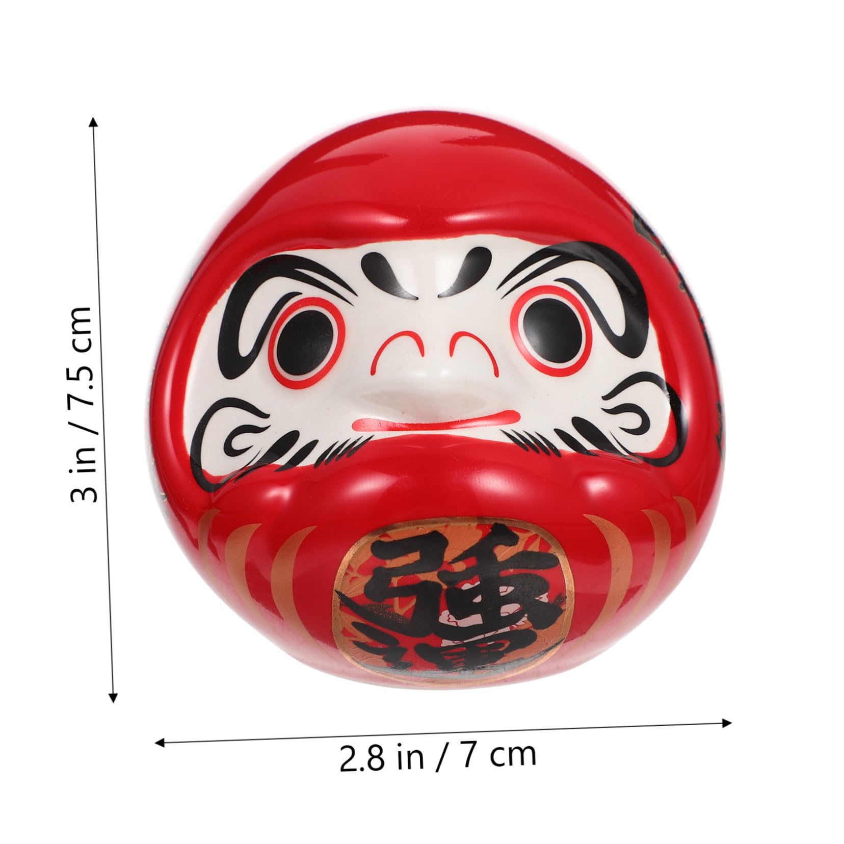 Amazon.co.jp: GARVALON 卵型ダルマ置物 製 デスクトップインテリア