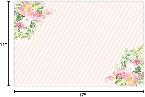 Miniatura 4 de DB Party Studio - Juego de 25 manteles individuales de papel para fiestas de cumpleaños, cumpleaños, brunch y cena para interiores y exteriores,