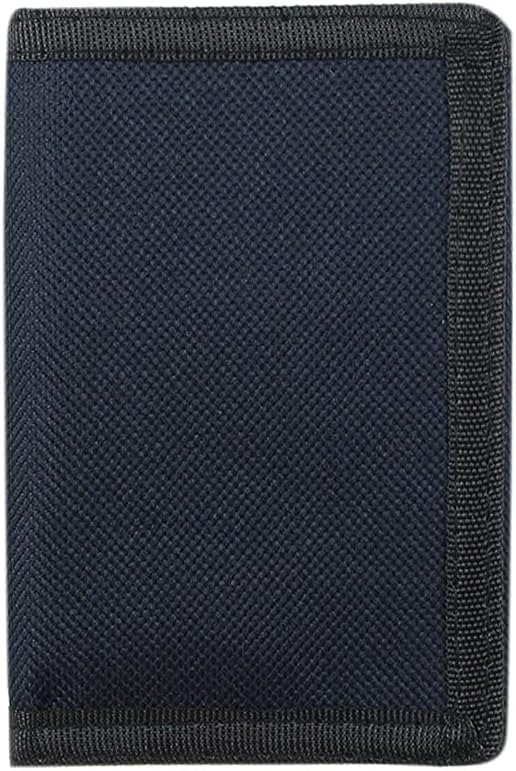 NEICY RFID Blocking Canvas Wallet for Men and Women - Camo Trifold Outdoor Sports Wallets with Magic Sticker for Teen Kids (Black Set)2