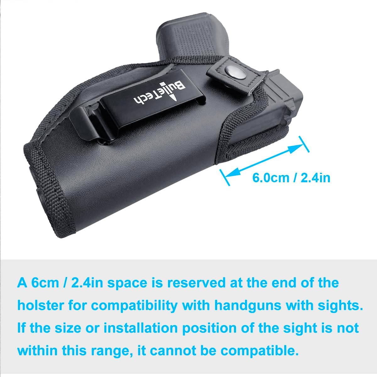 IWB Gun Holsters for Pistol : G43 43X 42 - Sig P365 / P365 SAS - Taurus GX4 - LC9 / EC9S - SCCY CPX-1 / CPX-2 - Springfield Hellcat Compact with Sights