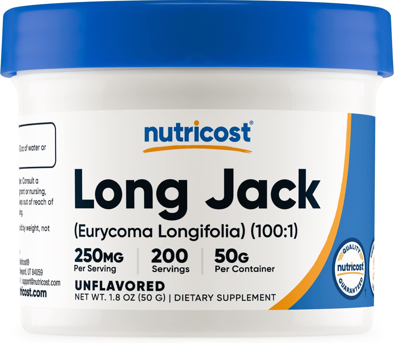 Nutricost Pure Longjack Extract 100:1 Powder 50 Grammes