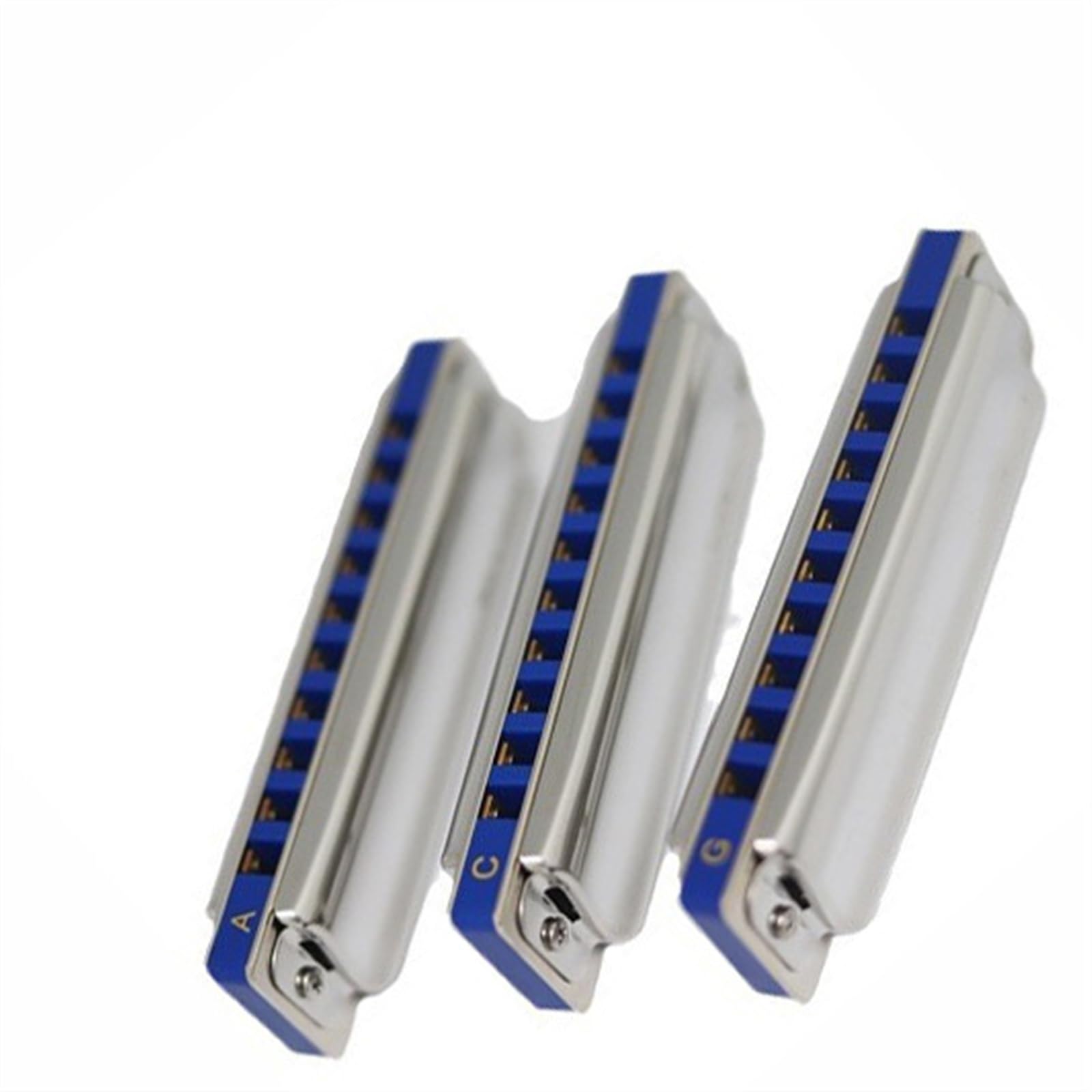 Harmonica Diatonique Harmonica diatonique 10 trous Paquet trois tons Instrument de blues Adulte Débutant