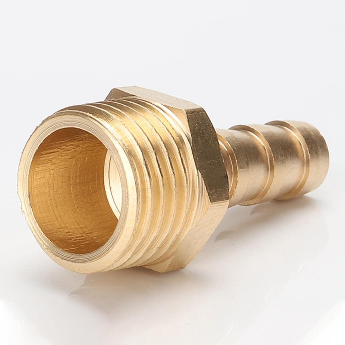 Schlauchverbinder, Gartenschlauchverbinder, Messing-Schlauchverbinderhülse 4 6 8 10 12 Pagodentyp 1/8” 1/4” 1/2” 3”” BSP-Außengewinde-Kupferverbinder,Schlauchverbind