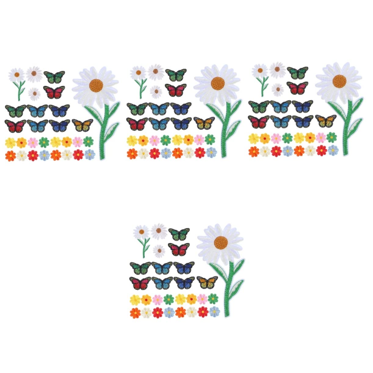Patches brodés pour réparer les vêtements usés, 156 appliques pour masquer les trous