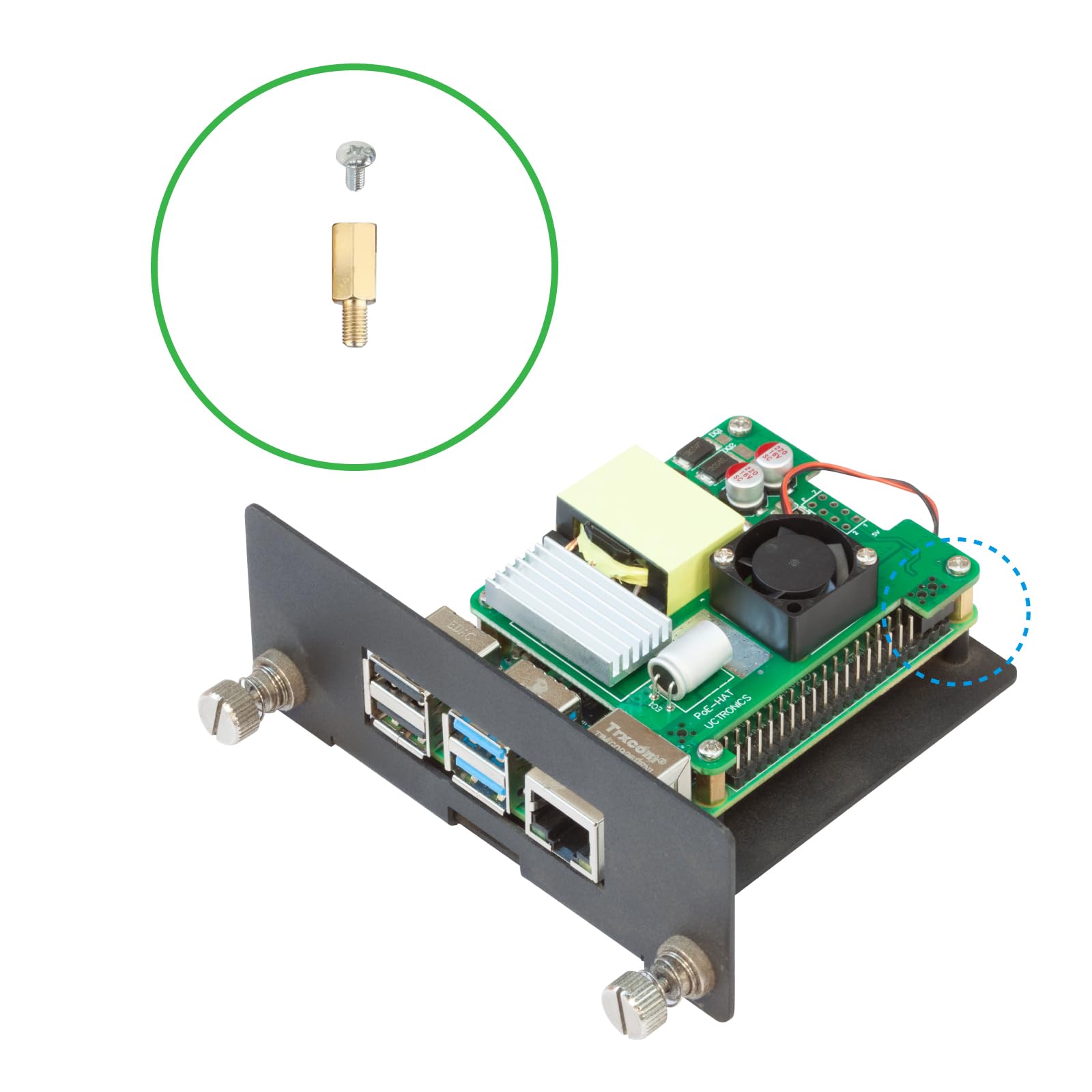 Amazon.com: UCTRONICS PoE HAT for Raspberry Pi 4B/3B+, 5V 4.5A