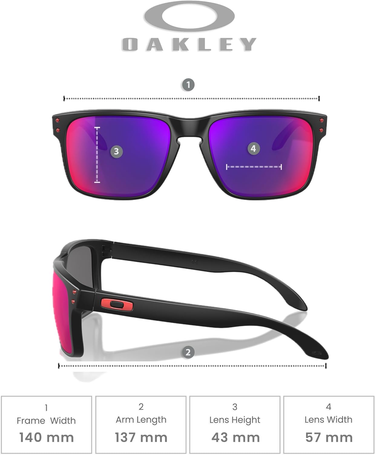 Oakley Holbrook OO9102 Square Sunglasses | Bundle kit and White Microfiber Bag