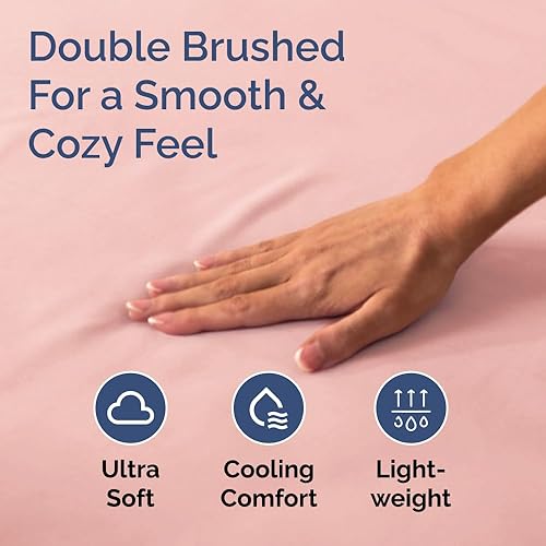 Miniatura 314 de King Fitted Bed Sheet - Bottom Single Fitted Sheet Only - Ultra-Soft Hotel Luxury Bedding w/ 8-16 Inch Deep Pockets - Breathable, Cooling & Wrinkle