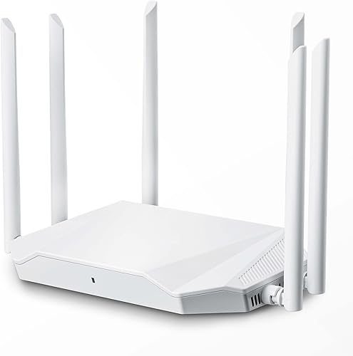 Enrutador WiFi para Internet inalámbrico - Router AX3000 WiFi 6 con 6 antenas Wi-Fi que cubren hasta 3500 pies cuadrados, conecta 105 dispositivos,