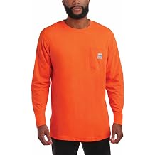 Bass Creek Outfitters Mens Long Sleeve Shirt - Heavyweight Crewneck Long Sleeve Work Shirts for Men with Pocket Tee M-XXL