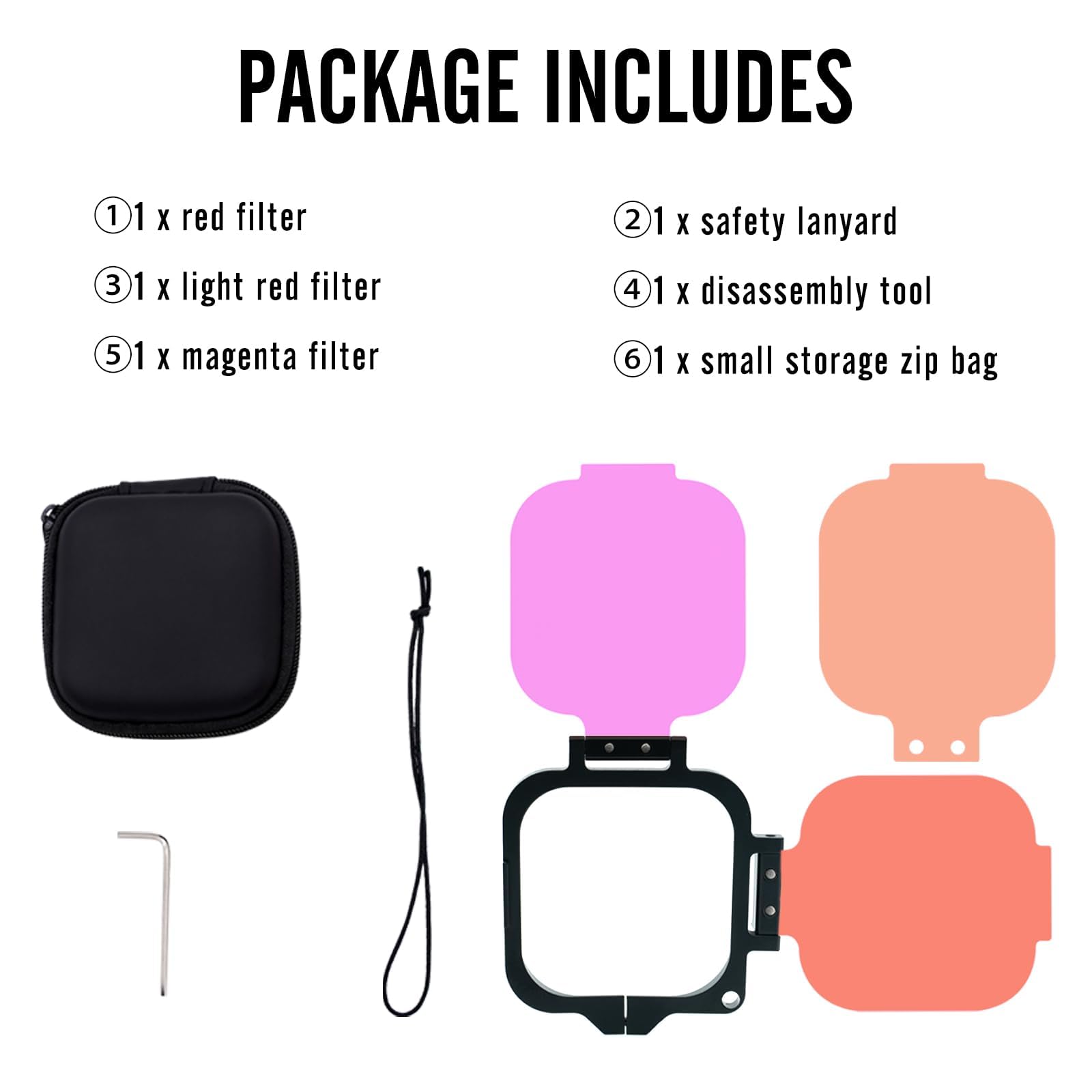 Nitescuba 3-Pack Tauchfilter Objektiv für Insta360 Ace Pro 1 Offizielle Unterwasser Dividing wasserdichte Gehäuse Schutzhülle