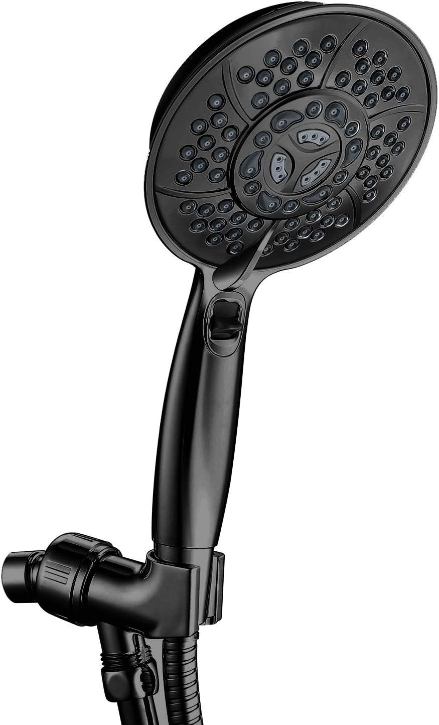Handheld Shower Head, WASSERN High Pressure 6 Setting Rainfall Massage