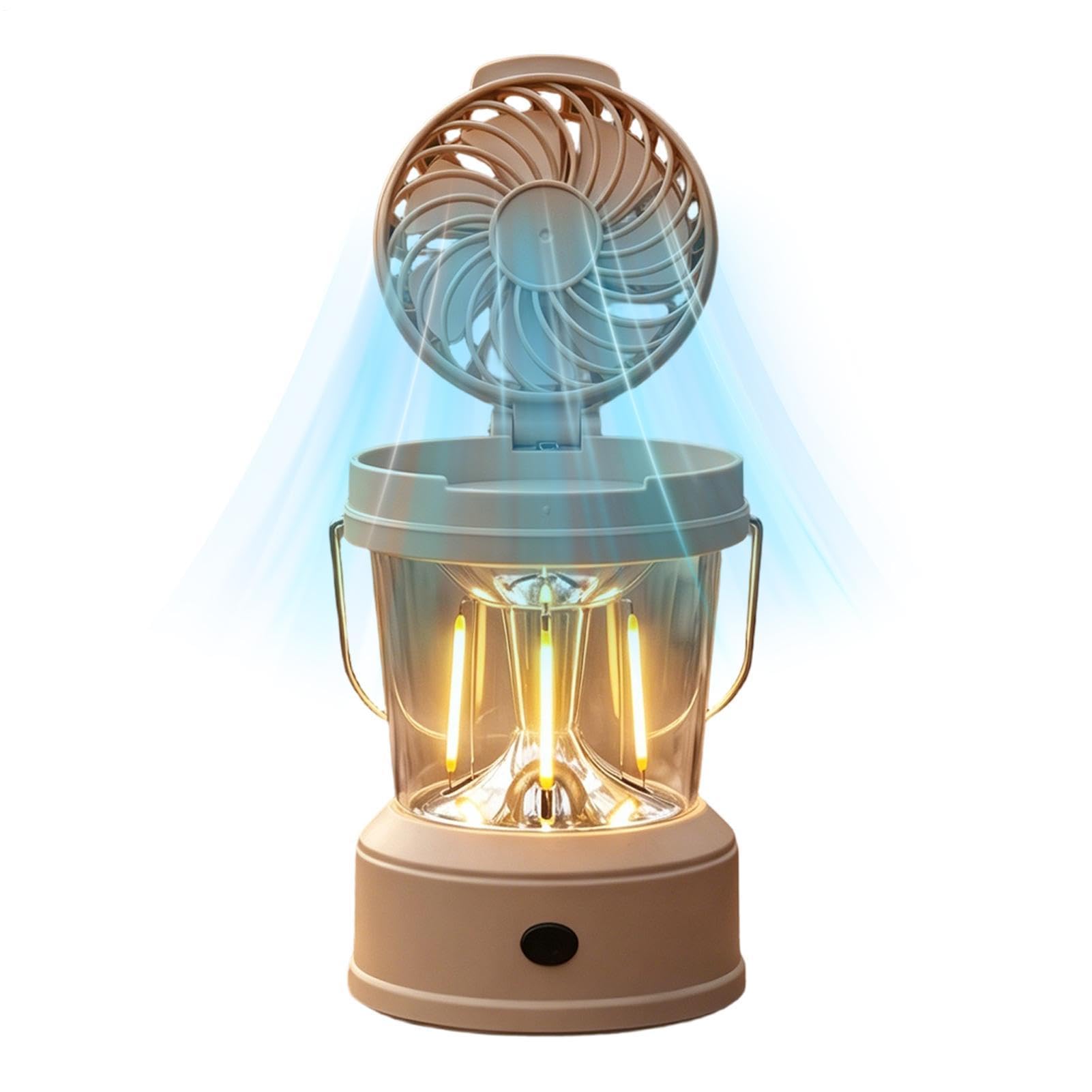 Lanterne LED de camping anti coupure de courant avec ventilateur pour la maison