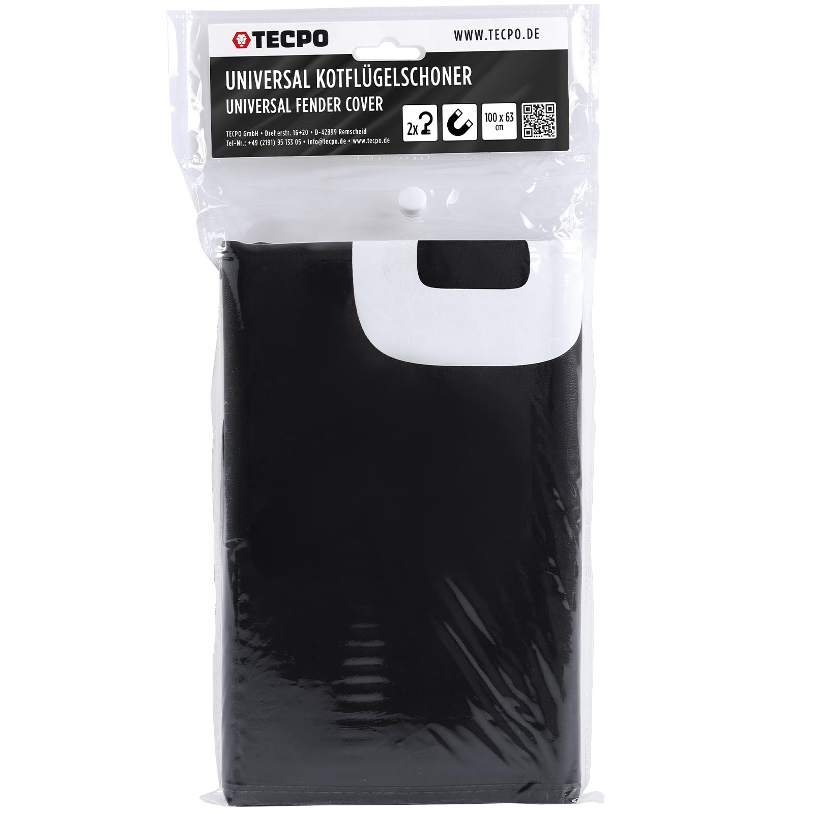 TECPO 2x Universal Kotflügelschoner magnetisch mit Haken Schutz gegen Kratzer Beulen 63x100cm KFZ Schutz