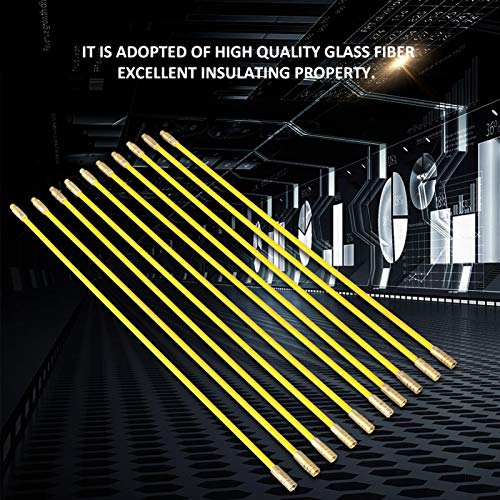 Asixxsix Fio de corrida de fibra de vidro, 10 peças de cabo de fibra de vidro conjunto de cabos de c