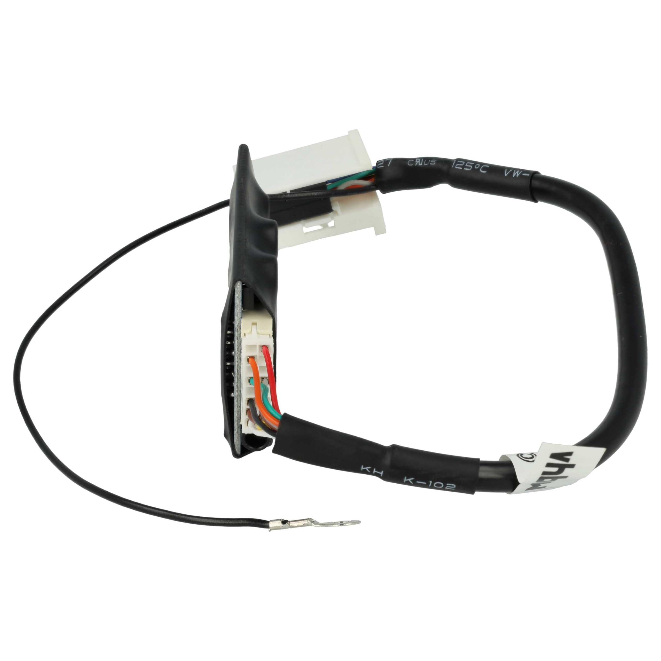 vhbw Adaptador Bluetooth Compatible con Audi A3 2008-2010 Navi RNS-E (sin MMI), Navigation Plus 3 Radio Coche - Incl. micrófono, Cable Jack + Clip