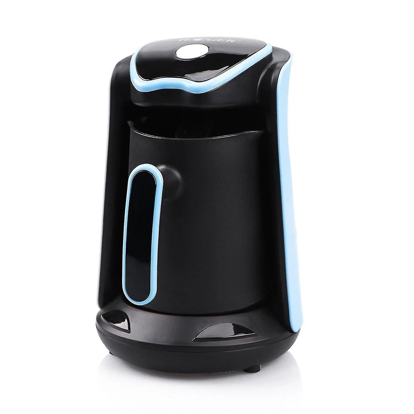 MARADO Turkish Arabic Greek Coffee Pot Maker Electric Machine 110v US PLUG 100% BPA-free, 1-4 Cups Brewing Capacity with Cook Sense Technology, Anti - Overflow cooking (Blue), NORMAL, MA-1688