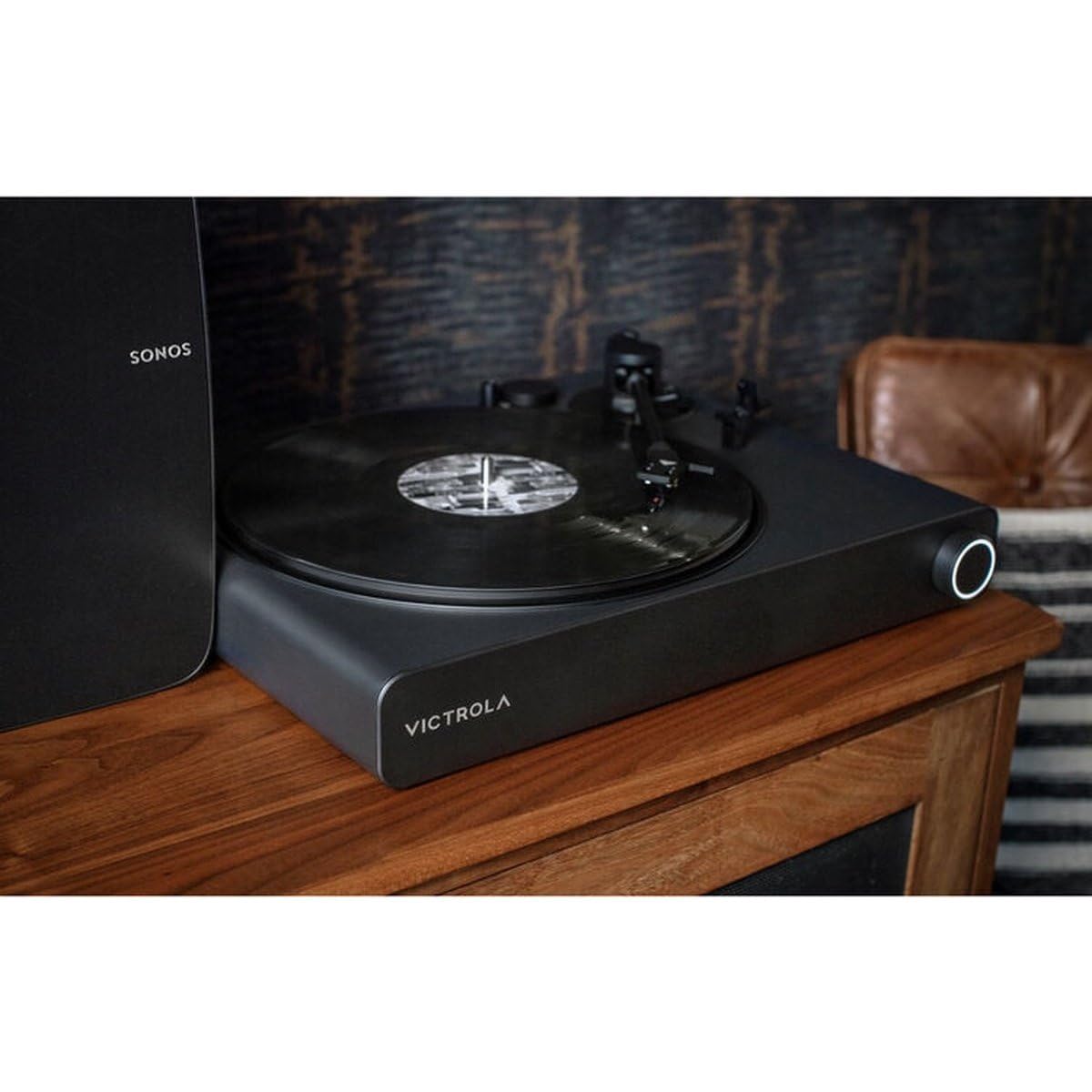 Giradischi Victrola Stream Onyx Wi-Fi E Bluetooth – Compatibile Sonos, Roon Ready, UPnP, Testina AT-VM95E
