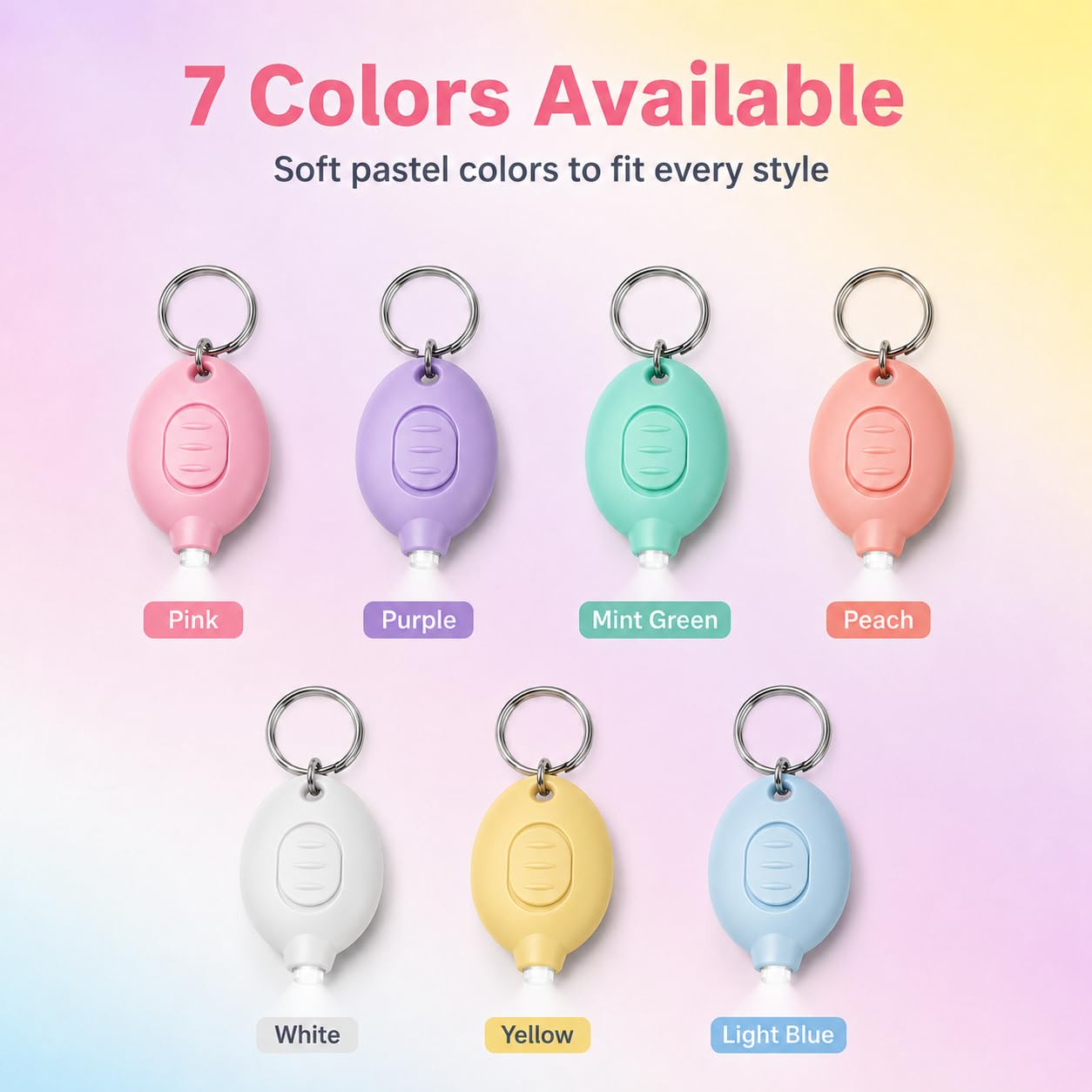 Mini porte-clés LED, petite lampe de poche d'urgence (105 pièces)